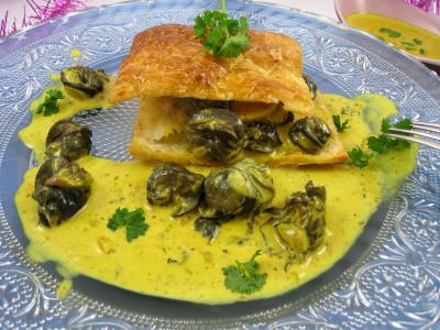 Image : Feuilleté d'escargots aux épices