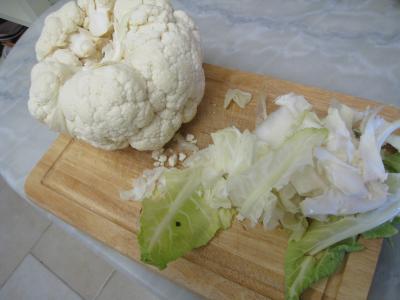 Flans de chou-fleur et sa sauce crémée - 1.1