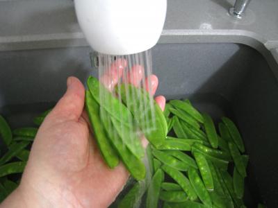 Aiguillettes à l'Amaretto et aux pois gourmands - 1.2