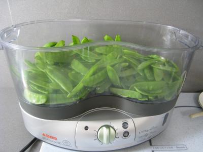 Aiguillettes à l'Amaretto et aux pois gourmands - 9.3