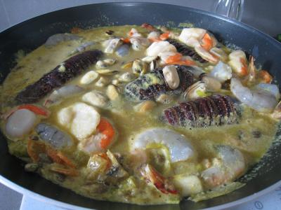 Image : Soupe de crustacés et de lotte
