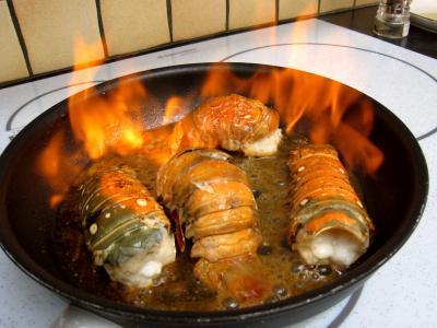 Asperges et queues de langoustes au whisky - 10.3