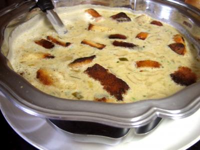 Cuisine diététique : Soupe à l'oignon et aillette à la crème