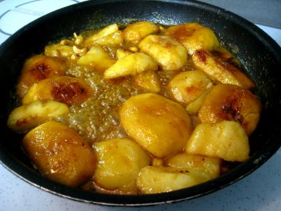 Image : Pommes et poires caramélisées