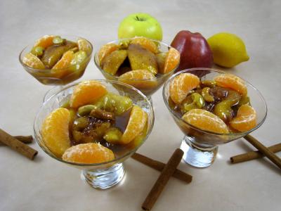 Image : Pommes et poires caramélisées