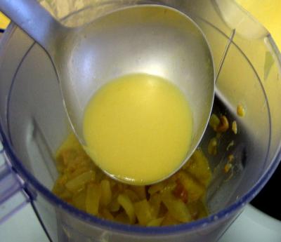 Image : Amuse-bouche de crème de cèpes et fenouil