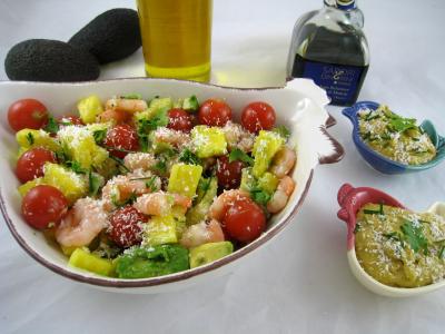 Image : Salade à l'ananas exotique façon Pierrot