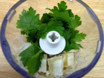 Amuse-bouche aux crudités et sa sauce "ricotta" - 9.2