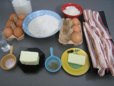 Ingrédients pour la recette : Crêpes de blé noir au lard