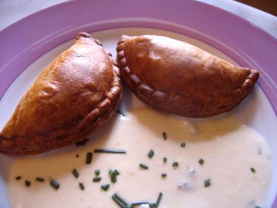 Image : Chaussons au cabillaud et sa sauce au citron