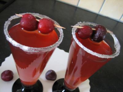 Image : Cocktail au Bourbon et aux cerises