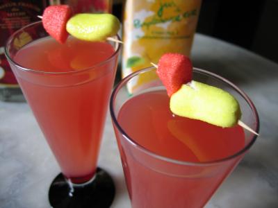 Image : Cocktail de liqueur de litchis