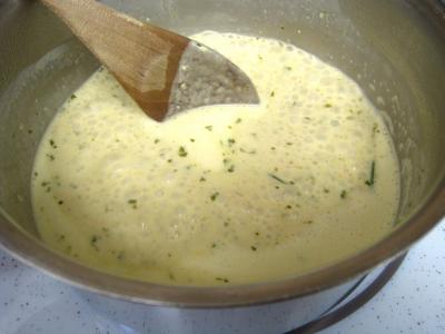 Colin et espadon avec sauce aux fines herbes - 7.2