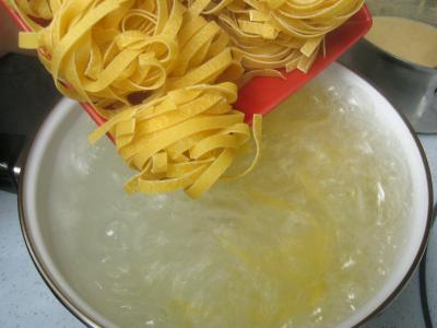 Image : Tagliatelles au citron et à la truite fumée