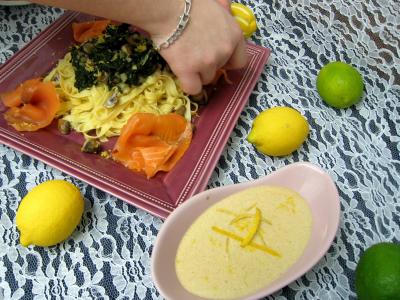 Tagliatelles au citron et à la truite fumée - 16.1