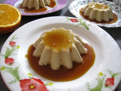 Panna cotta vanille et sauce caramel à l'orange - 7.2