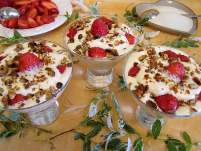 Image : Fraises en sabayon