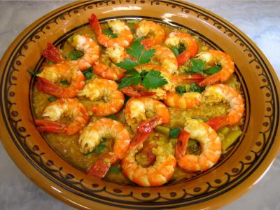 Image : Gambas aux épices façon orientale