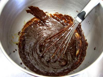 Gâteau au chocolat et son coulis de melon et pêches - 5.1