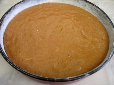 Gâteau au chocolat et son coulis de melon et pêches - 8.3