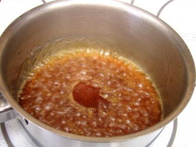 Gâteau au chocolat et son coulis de melon et pêches - 15.1