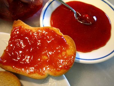 Image : Gelée de fraises au cidre