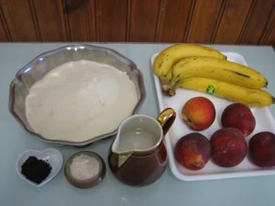 Ingrédients pour la recette : Marmelade de nectarines et bananes