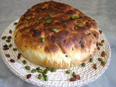 Image : Pain aux raisins et aux pistaches