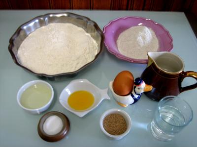 Ingrédients pour la recette : Pain "boule de César"