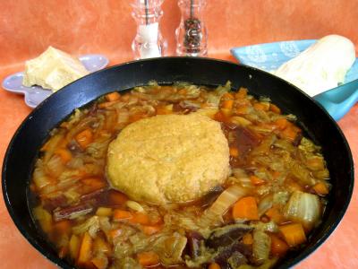Image : Potage chou chinois et sa boulette de porc
