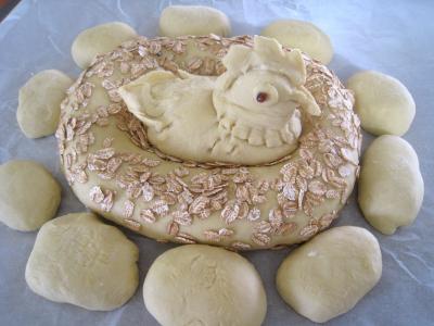 Poule de Pâques et ses oeufs - 8.1