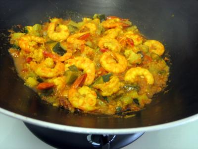 Image : Crevettes à la Réunionnaise