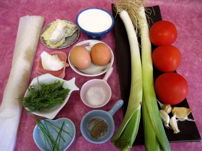 Ingrédients pour la recette : Quiche aux tomates et au gorgonzola façon italienne