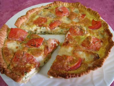 Image : Quiche aux tomates et au gorgonzola façon italienne