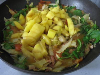Brèdes cresson et mangue à la mauricienne - 9.4