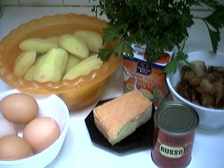 Ingrédients pour la recette : Pommes de terre au maroilles