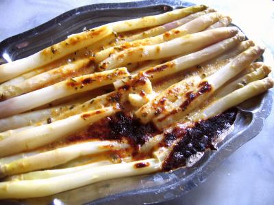 Les grands classiques : Asperges en sabayon au Marsala