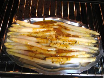 Image : Asperges en sabayon au Marsala