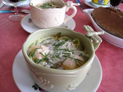 Image : Sauté de légumes et ses oeufs au bain-marie