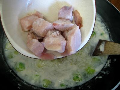 Image : Soupe de choux de Bruxelles et espadon