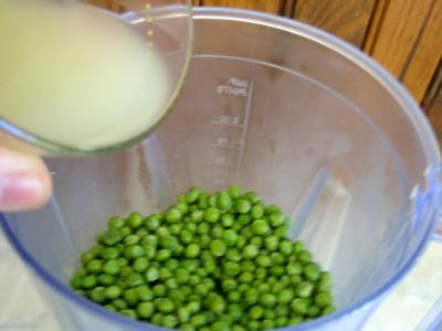 Image : Soupe froide aux petits pois