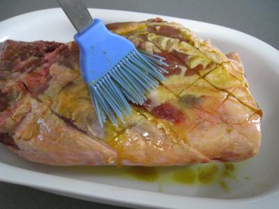 Gigot caramélisé au miel - 3.4