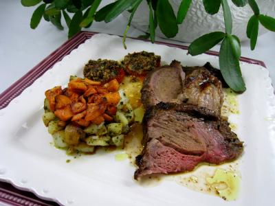 Image : Gigot caramélisé au miel