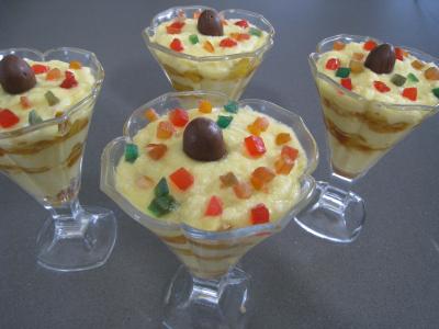 Image : Mascarpone à la noix de coco et mangue