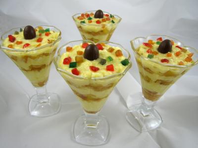 Image : Mascarpone à la noix de coco et mangue
