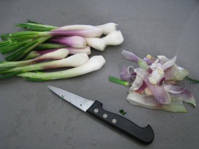Polenta aux ognasses, aux épinards et aux asperges - 1.1
