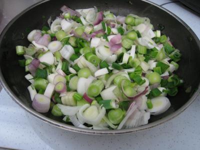 Polenta aux ognasses, aux épinards et aux asperges - 11.4
