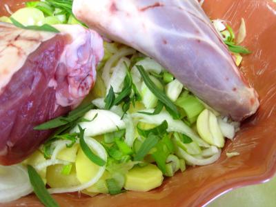 Souris d'agneau aux pommes de terre et aux oignons - 4.4