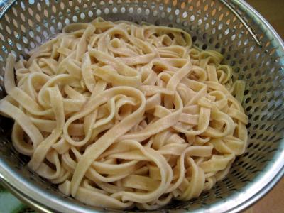 Image : Tagliatelles d'épeautre aux brocolis et au magret