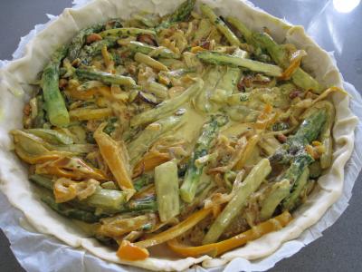 Tarte aux asperges au fromage frais de chèvre - 10.3